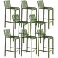 Industrial Low Back Counter Stool Metal Counter Stools for Home Use