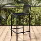 Industrial Low Back Counter Stool Metal Counter Stools for Home Use