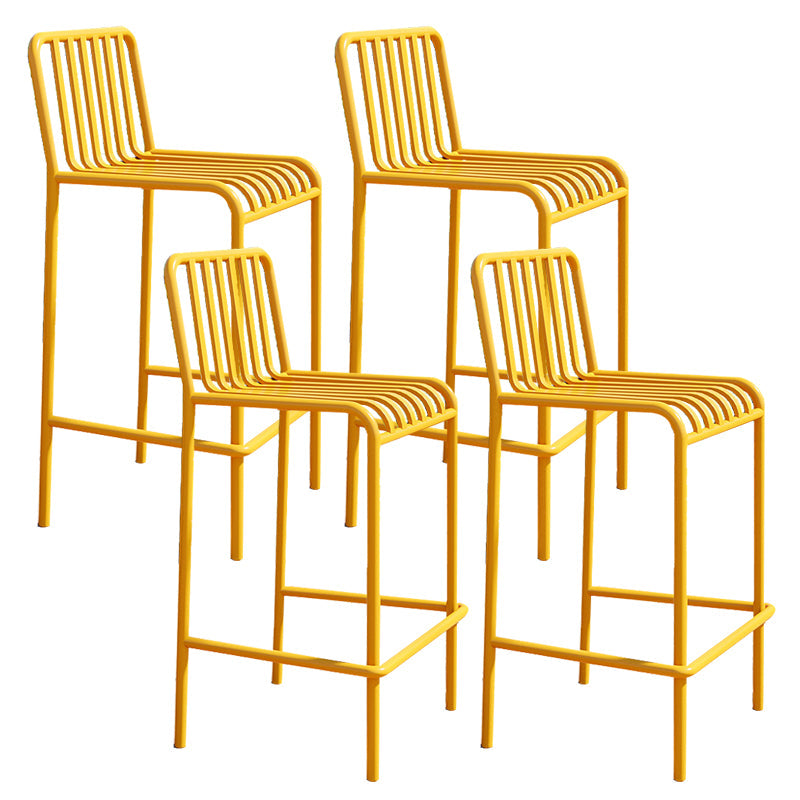 Industrial Low Back Counter Stool Metal Counter Stools for Home Use