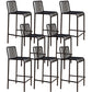 Industrial Low Back Counter Stool Metal Counter Stools for Home Use