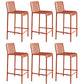 Industrial Low Back Counter Stool Metal Counter Stools for Home Use