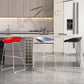 Sgabello da bar in plastica stile moderno. Sgabello da bar a secchiello ad altezza bancone