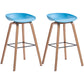 Sgabello da bar in plastica stile moderno. Sgabello da bar a secchiello ad altezza bancone