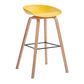 Sgabello da bar in plastica stile moderno. Sgabello da bar a secchiello ad altezza bancone