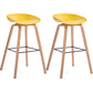 Sgabello da bar in plastica stile moderno. Sgabello da bar a secchiello ad altezza bancone