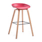 Sgabello da bar in plastica stile moderno. Sgabello da bar a secchiello ad altezza bancone