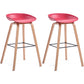 Sgabello da bar in plastica stile moderno. Sgabello da bar a secchiello ad altezza bancone