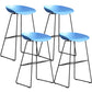 Sgabello da bar in plastica stile moderno. Sgabello da bar a secchiello ad altezza bancone