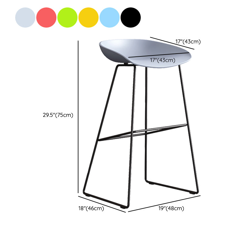 Sgabello da bar in plastica stile moderno. Sgabello da bar a secchiello ad altezza bancone