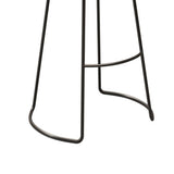 Contemporary Wood Counter Stool Living Room Bar Stool with Metal Legs Clearhalo 'Bar Furniture' 'Bar Stools' 'bar_stools' 'furn' 'furn_bar_stools' 'Furniture' 'Kitchen & Dining Furniture' 6154143