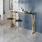 Contemporary Velvet Counter Stool Round Living Room Bar Stool with Metal Legs Clearhalo 'Bar Furniture' 'Bar Stools' 'bar_stools' 'furn' 'furn_bar_stools' 'Furniture' 'Kitchen & Dining Furniture' 6154207