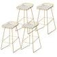 Contemporary Style Upholstered Counter Stool Bar-height Living Room Bar Stool Gold 4 Piece Set Clearhalo 'Bar Furniture' 'Bar Stools' 'bar_stools' 'furn' 'furn_bar_stools' 'Furniture' 'Kitchen & Dining Furniture' 6154251