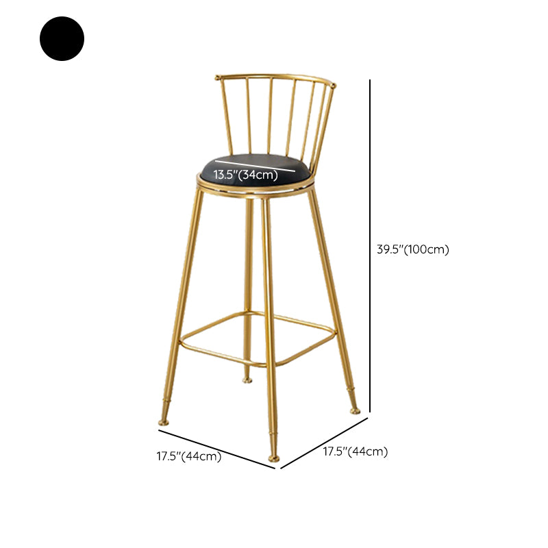 Contemporary Style Upholstered Counter Stool Bar-height Living Room Bar Stool Clearhalo 'Bar Furniture' 'Bar Stools' 'bar_stools' 'furn' 'furn_bar_stools' 'Furniture' 'Kitchen & Dining Furniture' 6154254