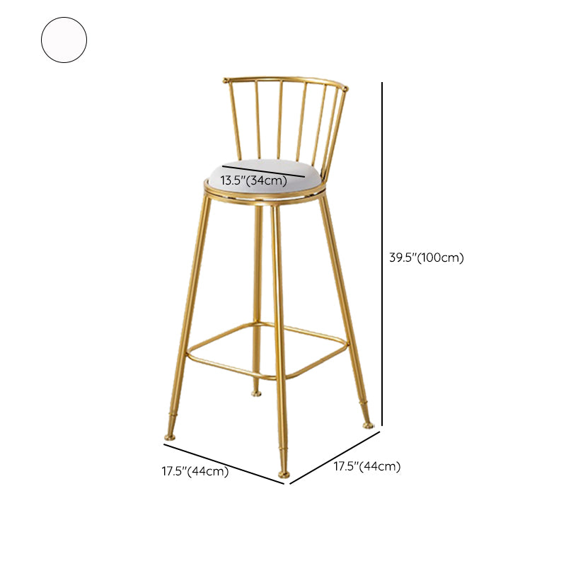 Contemporary Style Upholstered Counter Stool Bar-height Living Room Bar Stool Clearhalo 'Bar Furniture' 'Bar Stools' 'bar_stools' 'furn' 'furn_bar_stools' 'Furniture' 'Kitchen & Dining Furniture' 6154255
