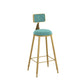 Scandinavian Upholstered Counter Stool Bar-height Bar Stool for Living Room