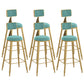 Scandinavian Upholstered Counter Stool Bar-height Bar Stool for Living Room