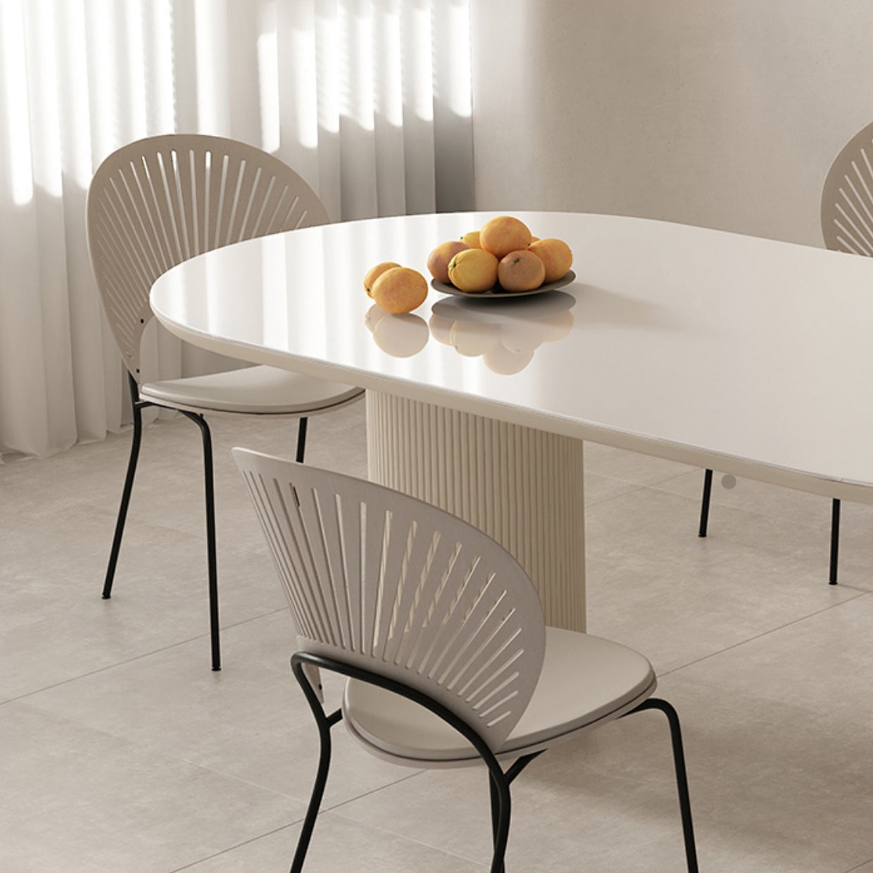 Glam -stijl rechthoekige tafel ingesteld 1/2/4/5/6 stukken eetgelegenheid voor thuisgebruik