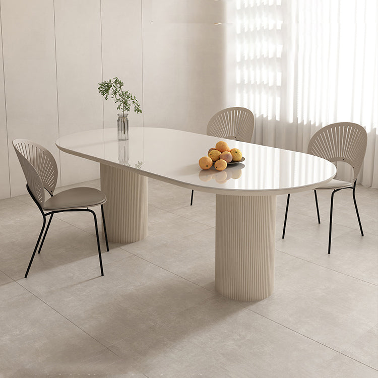 Glam -stijl rechthoekige tafel ingesteld 1/2/4/5/6 stukken eetgelegenheid voor thuisgebruik