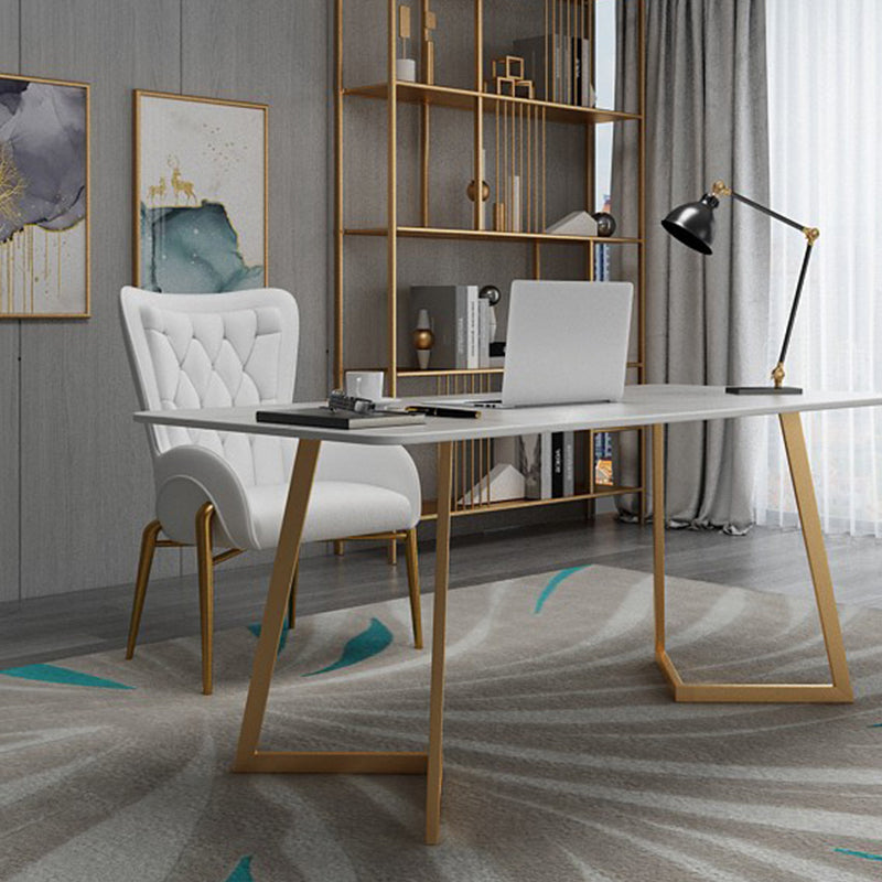 Moderne stijl werktafel gesinterde steenwit Writing Bureau