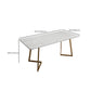 Moderne stijl werktafel gesinterde steenwit Writing Bureau