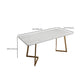 Moderne stijl werktafel gesinterde steenwit Writing Bureau
