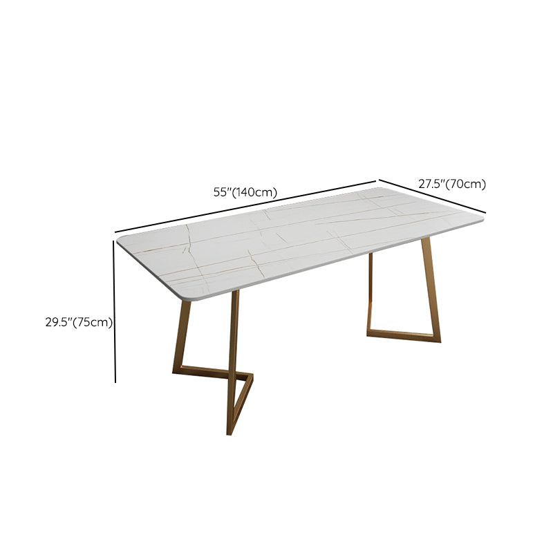 Moderne stijl werktafel gesinterde steenwit Writing Bureau