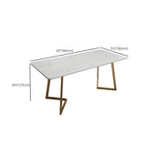 Moderne stijl werktafel gesinterde steenwit Writing Bureau