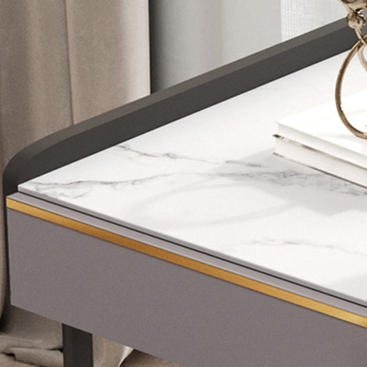 Rectangle Table d'écriture en pierre pénible du bureau de rangement moderne