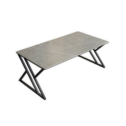 29 "H industriale scrivania da ufficio rettangolare scrivania da taupe scuro