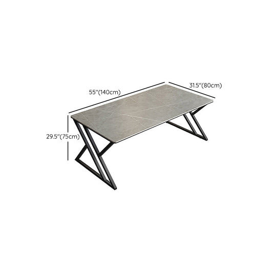 29 "H Industrieel Office Desk rechthoekig Dark Taupe Writing Desk