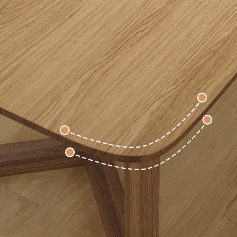 Solid Wood Rectangle Office Table Modern Style Writing Table