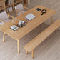 Table de réunion de bureau de style moderne en bois massif 4 jambes