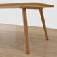 Table de réunion de bureau de style moderne en bois massif 4 jambes