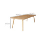 Table de réunion de bureau de style moderne en bois massif 4 jambes