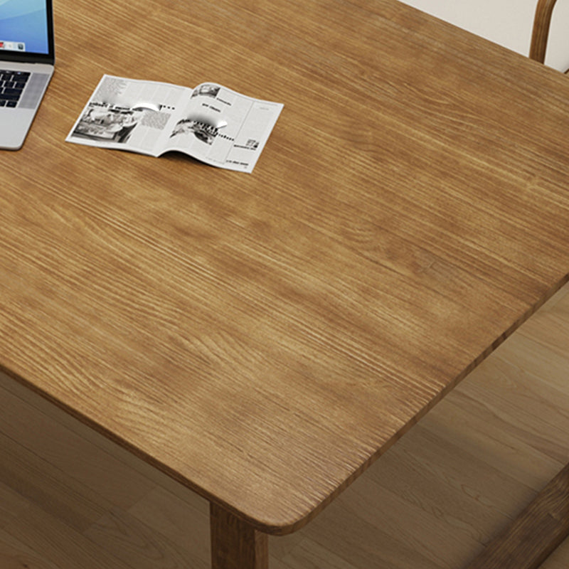 Rechthoek kantoor schrijftafel moderne massief houten vergaderbalie met sleeënbasis