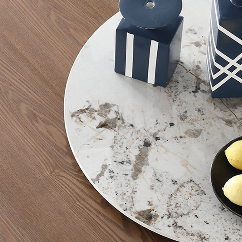 Modern Round Dining Table Wood Base Pedestal Table for Home Kitchen Clearhalo 'Dining Tables & Seating' 'Dining Tables' 'dining_table' 'furn' 'furn_dining_table' 'Furniture' 'Kitchen & Dining Furniture' 6154715