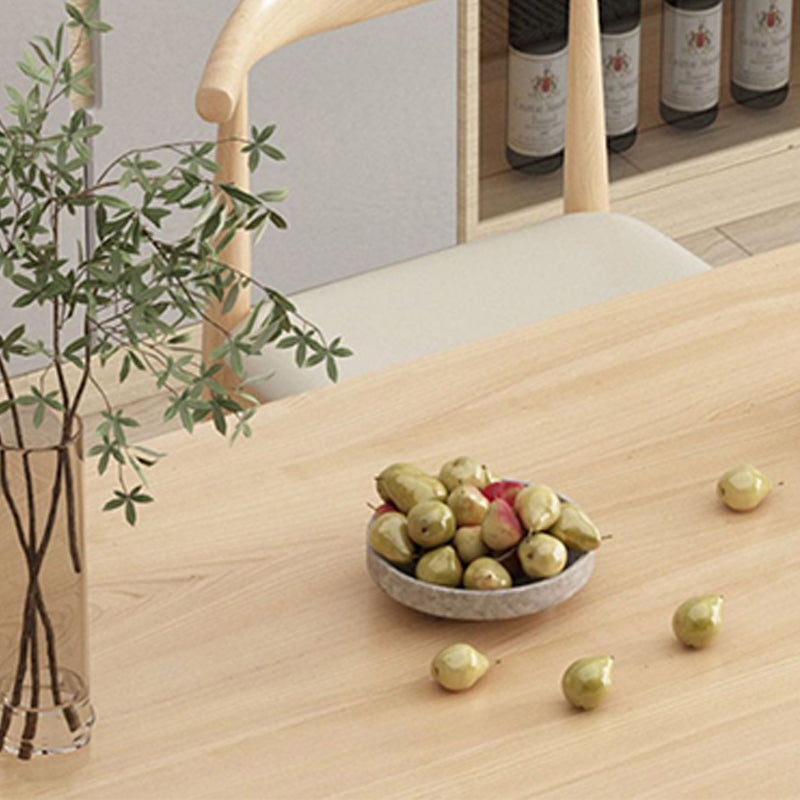 Mesa de comedor de madera ovalada, mesa con pedestal doble moderna, para cocina casera