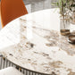 Wood Base Dining Table Contemporary Extendable Dinner Table for Home Clearhalo 'Dining Tables & Seating' 'Dining Tables' 'dining_table' 'furn' 'furn_dining_table' 'Furniture' 'Kitchen & Dining Furniture' 6154778