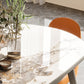 Wood Base Dining Table Contemporary Extendable Dinner Table for Home Clearhalo 'Dining Tables & Seating' 'Dining Tables' 'dining_table' 'furn' 'furn_dining_table' 'Furniture' 'Kitchen & Dining Furniture' 6154779