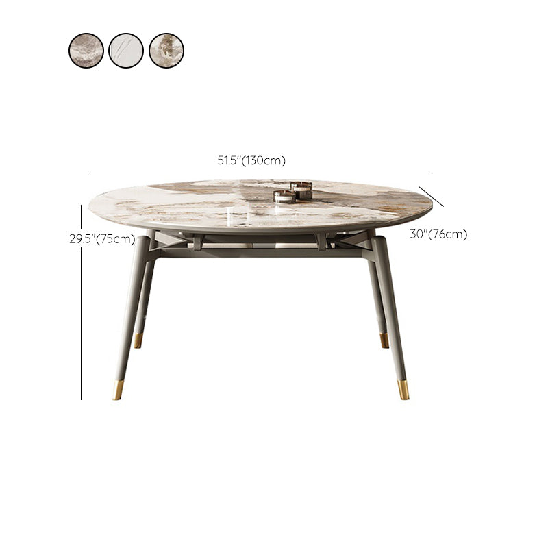 Wood Base Dining Table Contemporary Extendable Dinner Table for Home Clearhalo 'Dining Tables & Seating' 'Dining Tables' 'dining_table' 'furn' 'furn_dining_table' 'Furniture' 'Kitchen & Dining Furniture' 6154786