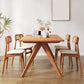 Mesa de cena de madera contemporánea 4 patas de comedor para uso doméstico