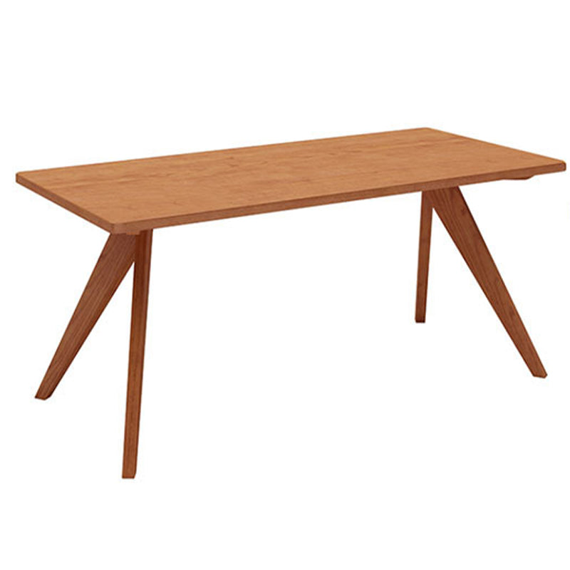 Mesa de cena de madera contemporánea 4 patas de comedor para uso doméstico