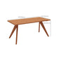 Mesa de cena de madera contemporánea 4 patas de comedor para uso doméstico