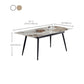 Simplicity Rectangle Home Fixed Desk Extendable Sintered Stone Dining Table Clearhalo 'Dining Tables & Seating' 'Dining Tables' 'dining_table' 'furn' 'furn_dining_table' 'Furniture' 'Kitchen & Dining Furniture' 6154910