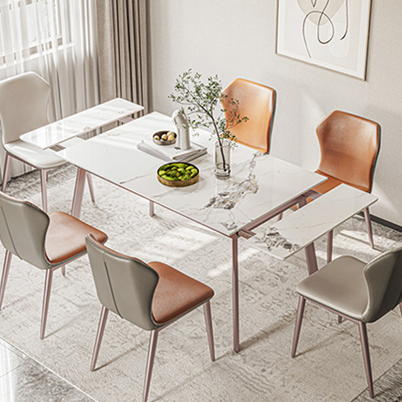 Simplicité Table de cuisine en pierre fritrée Home Drinage extensible