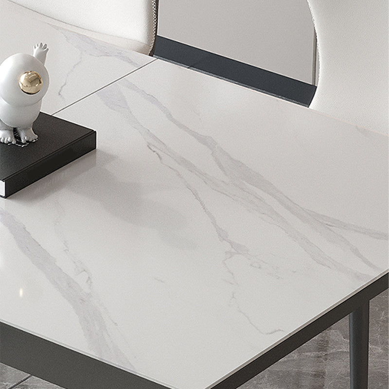 Table de cuisine en pierre fritrée moderne maison extensible table à manger