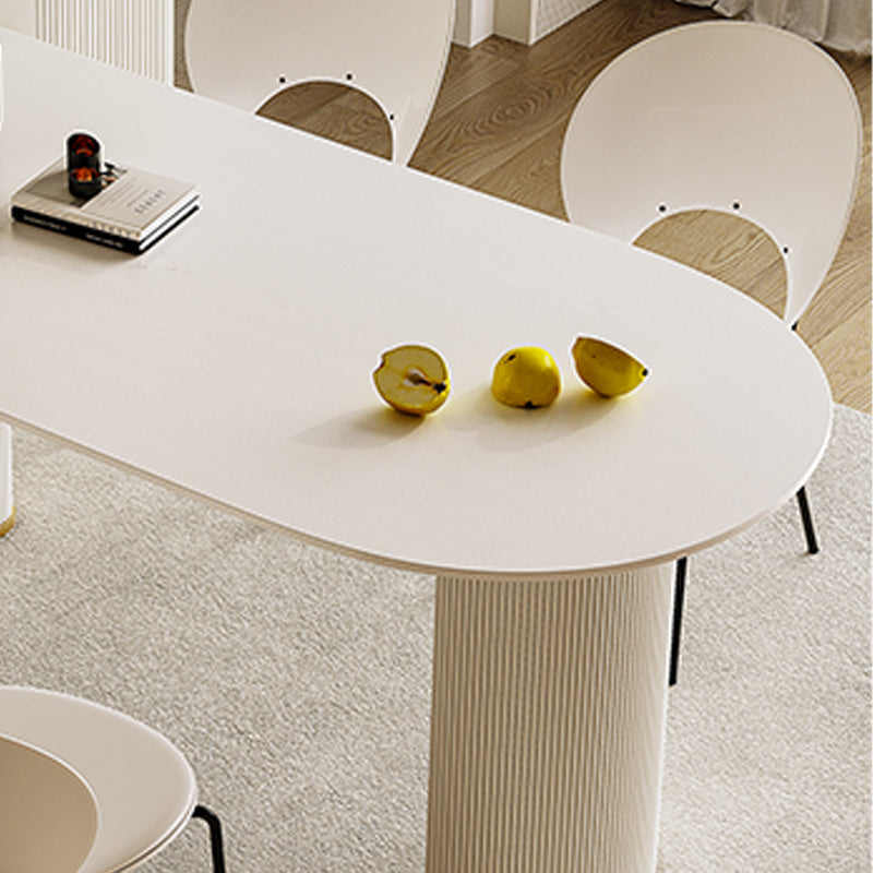 Table ardoise et métal glamour restaurant simple table à manger blanche