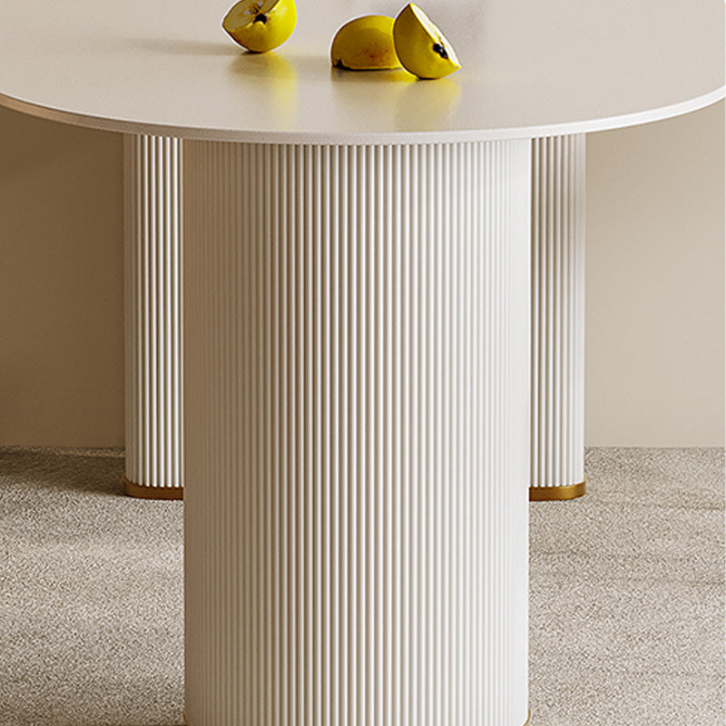 Table ardoise et métal glamour restaurant simple table à manger blanche