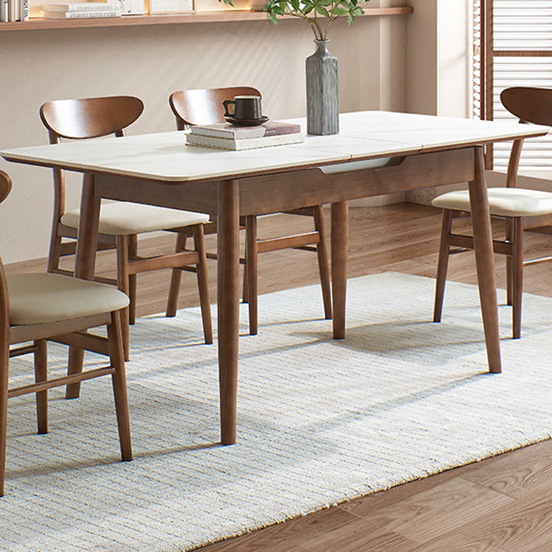 Sintered Stone Modern Kitchen Table Rectangle Home Extendable Dining ...