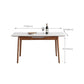Modern Rectangle Dining Room Table Sintered Stone Extendable Kitchen Desk